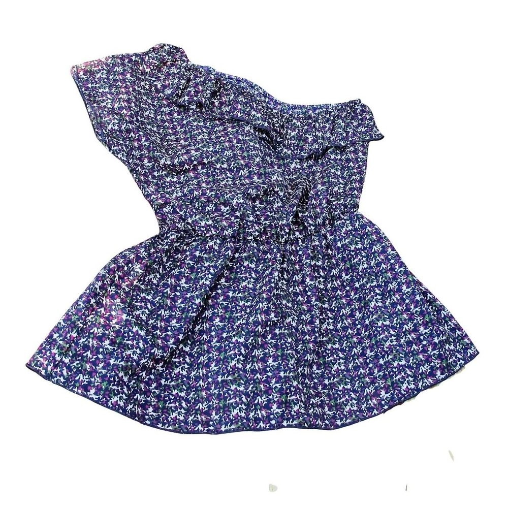 Women's Top Blouse Printed Floral  White, Purple, Green, Brown USA Size M
